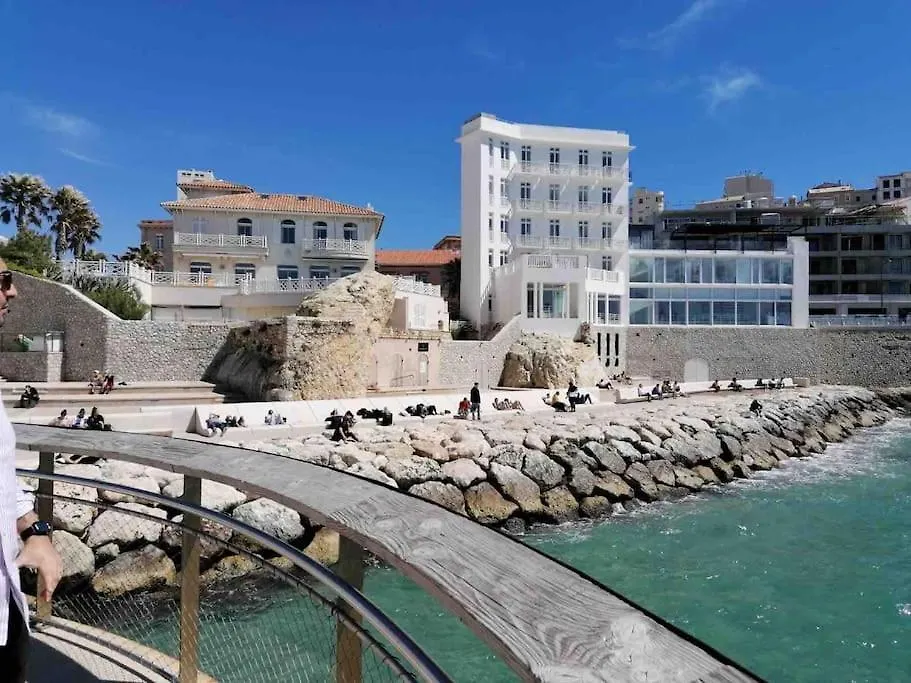 Magnifique Appartement T4, Plage Des Catalans 马赛 公寓